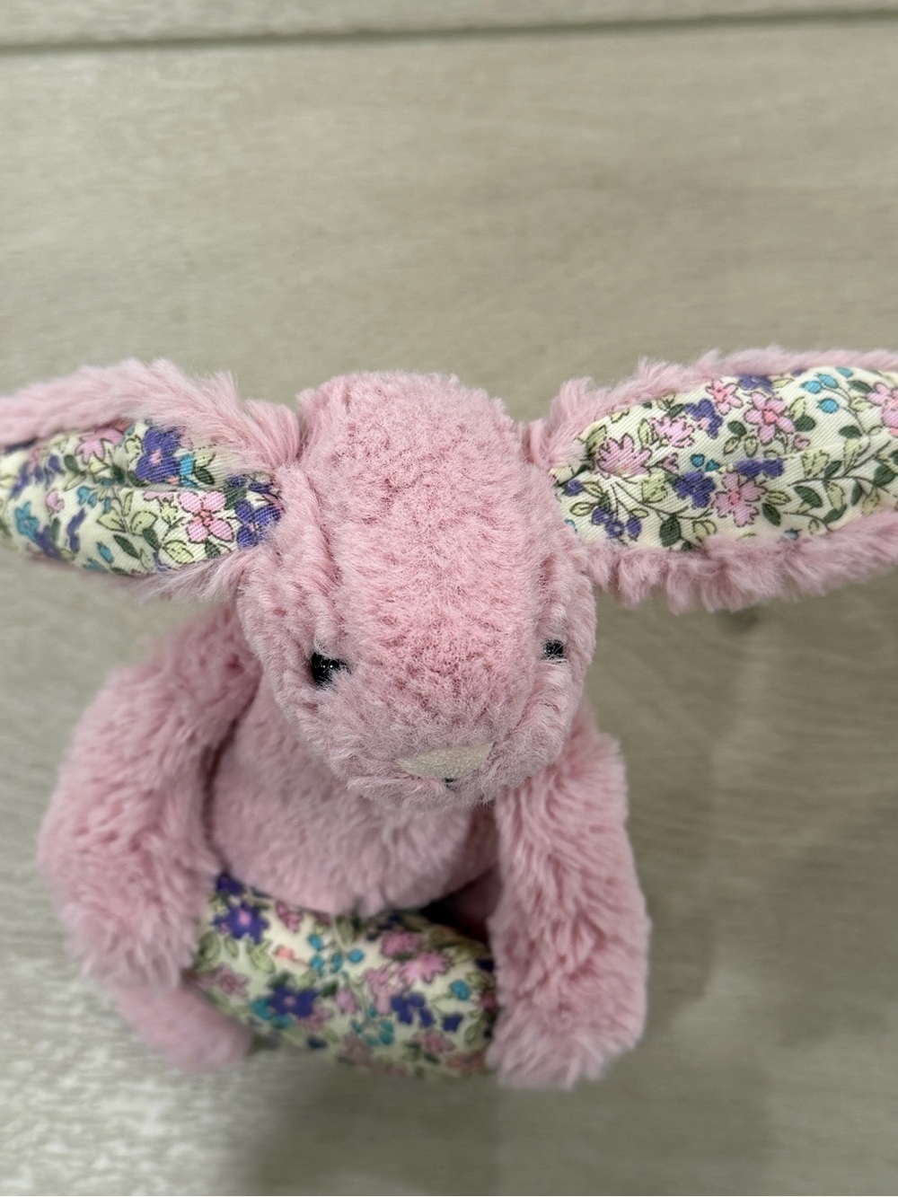 Jellycat Blossom Pink Tulip Heart Bunny Plush Small 6" - Picture 6 of 6
